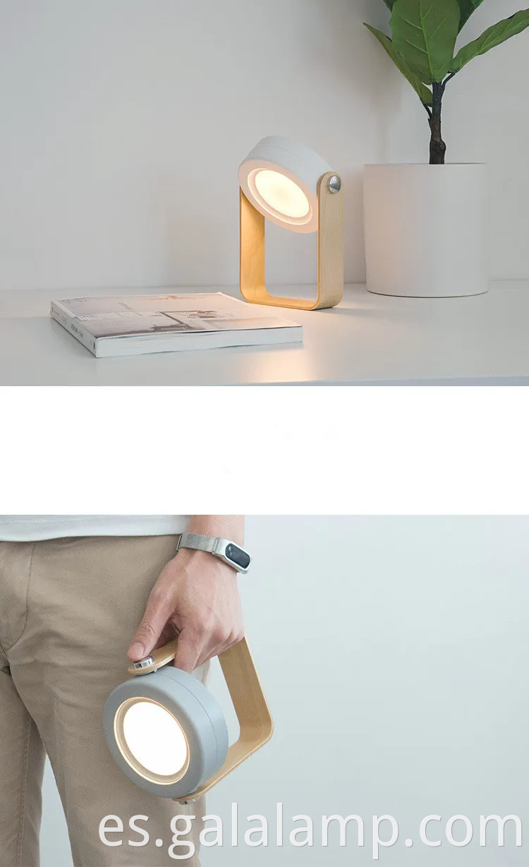 Luz de linterna LED, lámpara de mesa de protección para los ojos, USB